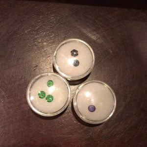 Origami owl crystal charms 3/$15